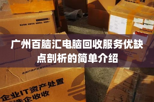 广州百脑汇电脑回收服务优缺点剖析的简单介绍